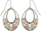 Diamond-Cut Oval Drop Earrings, Sterling Silver, 12k Green Gold, 12k Rose Gold Black Hills Gold