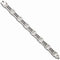 Men's Brushed and Polished Stainless Steel Wire Link Bracelet, 8.5 Inches