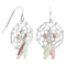 Ave 369 Dream Catcher Feather Earrings, Sterling Silver, 12k Green Gold, 12k Rose Gold Black Hills Gold