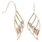 Angel Wing Earrings, 10k Yellow Gold, 12k Green Gold, 12k Rose Gold Black Hills Gold