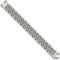 Men's Polished and Brushed Stainless Steel 19mm Link Bracelet, 8 Inches