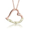 Ave 369 Diamond with Heart Pendant Necklace, 10k Rose Gold, 12k Green and Yellow Gold Black Hills Gold Motif, 18" (.03 Ct)