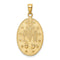 Ave 369 14k Yellow Gold Miraculous Medal Pendant