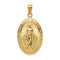 Ave 369 14k Yellow Gold Miraculous Medal Pendant