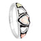 Ave 369 Created Opal Heart Ring, Sterling Silver, 12k Gold Pink and Green Gold Black Hills Gold Motif