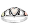 Ave 369 Created Opal Heart Ring, Sterling Silver, 12k Gold Pink and Green Gold Black Hills Gold Motif