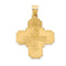 Ave 369 14k Yellow Gold Four-Way Medal Pendant (34X25 MM)