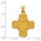 Ave 369 14k Yellow Gold Four-Way Medal Pendant (34X25 MM)