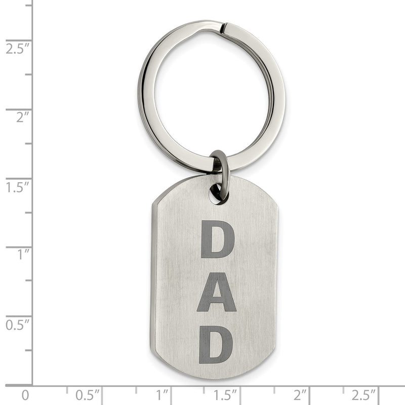 Men's Stainless Steel Dad Key Chain