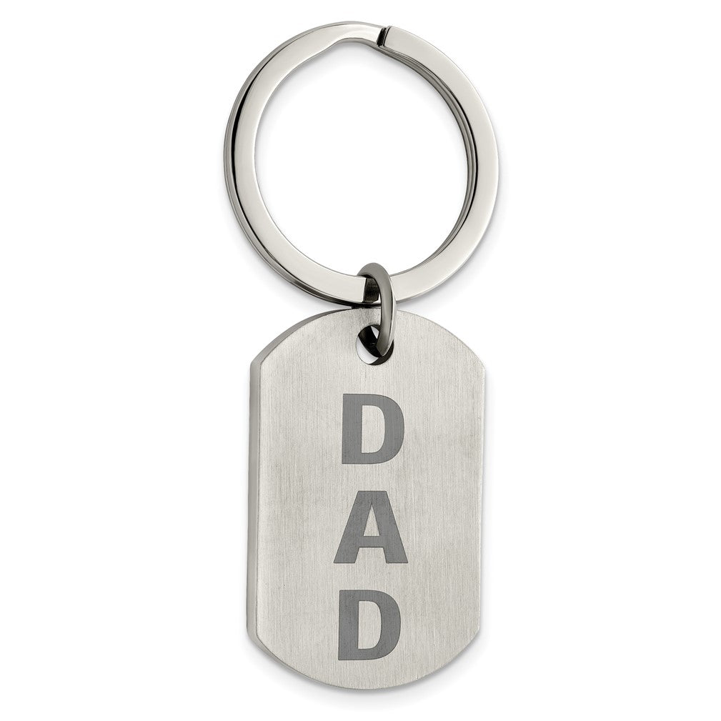 Men's Stainless Steel Dad Key Chain