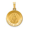 Ave 369 14k Yellow Gold Caridad Del Cobre Medal Pendant (17X15MM)