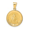 Ave 369 14k Yellow Gold Caridad Del Cobre Medal Pendant (21X17MM)