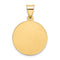 Ave 369 14k Yellow Gold First Holy Communion Medal Pendant (21X18MM)