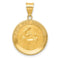 Ave 369 14k Yellow Gold First Holy Communion Medal Pendant (21X18MM)