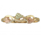 Ave 369 Diamond-Cut Grape Leaf Cut-Out Band, 10k Yellow Gold, 10k Yellow Gold, 12k Green and Rose Gold Black Hills Gold Motif